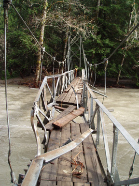 Broken bridge