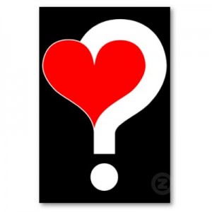 Question mark heart