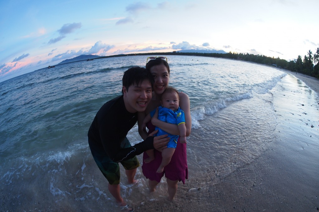 Sean Si and family at Kanakbai resort, Mati, Davao
